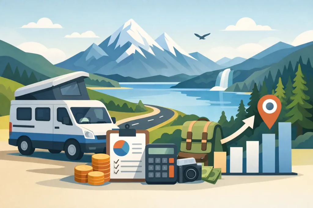 Campervan Road Trip Budget for South Island