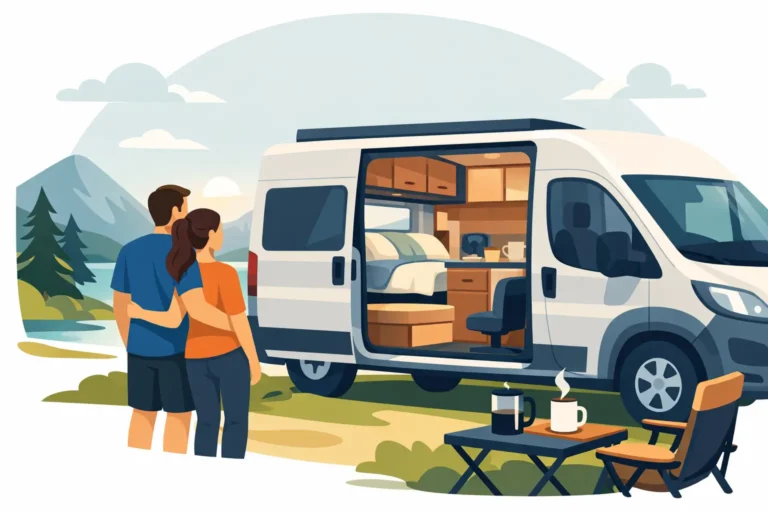 Practical Campervan Layout for Couples