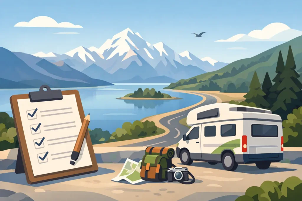 Campervan Checklist for a South Island Road Trip