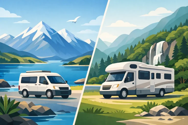 Small Van or Large Motorhome for South Island?