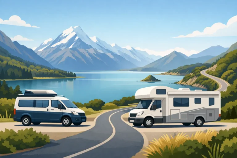 Small Campervan Versus Large Motorhome for NZ Trips