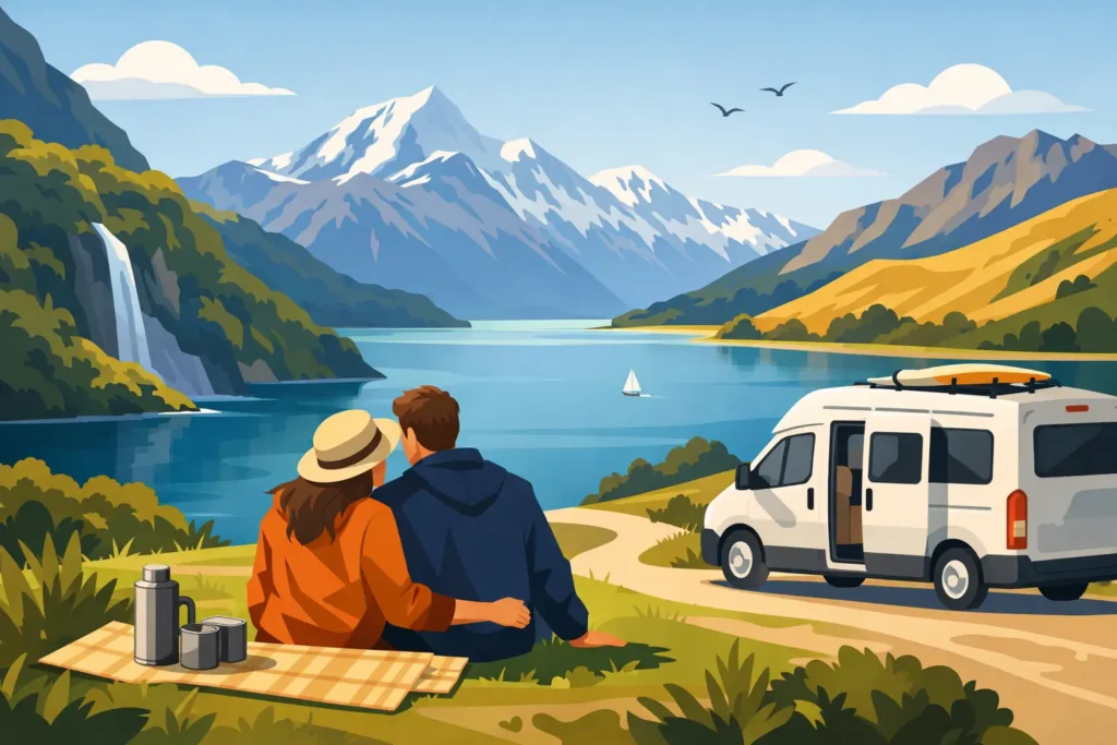 A Couples South Island Campervan Itinerary for 10 Days